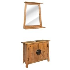 Комплект мебели для ванной, коричневый цена и информация | Комплекты в ванную | kaup24.ee