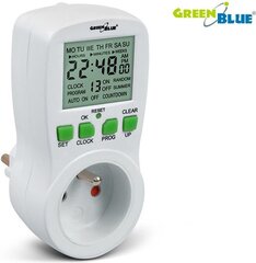 Цифровой переключатель таймера Rozetė GreenBlue GB107 цена и информация | Выключатели, розетки | kaup24.ee