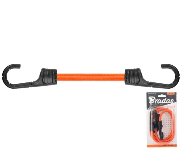 Elastne kinnituskumm konksudega Bradas BUNGEE CORD HOOK, 2 tk., 80 cm цена и информация | Aiatööriistad | kaup24.ee