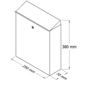 Postkast PD 950 цена и информация | Postkastid, majade numbrid | kaup24.ee