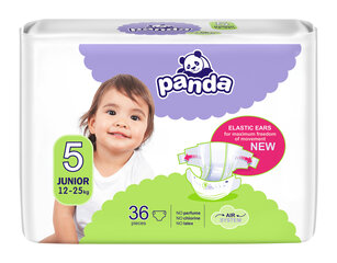 Mähkmed Panda Junior (5) 12-25 kg, 36 tk. цена и информация | Подгузники | kaup24.ee