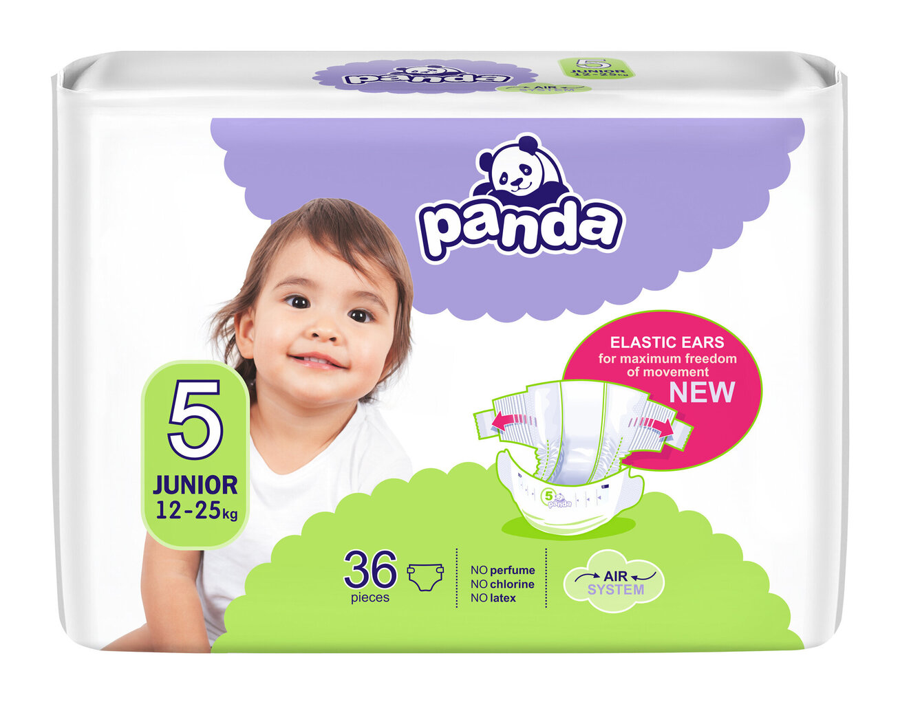 Mähkmed Panda Junior (5) 12-25 kg, 36 tk. цена и информация | Mähkmed | kaup24.ee