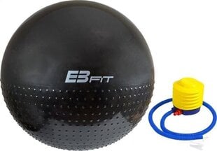 Võimlemispall pumbaga Eb Fit 75cm, must hind ja info | Võimlemispallid | kaup24.ee