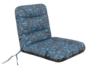 Подушка для стула Hobbygarden Natalia 48см, коричневая/синяя цена и информация | Подушки, наволочки, чехлы | kaup24.ee