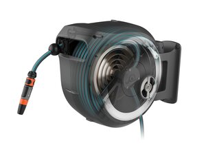 Настенная автоматическая катушка для шланга Gardena RollUp L цена и информация | Оборудование для полива | kaup24.ee