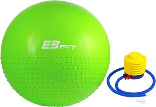 Гимнастический мяч с насосом Eb Fit 65 см, зеленый цена и информация | Гимнастические мячи | kaup24.ee