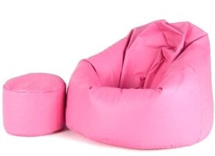 Kott-tool tumbaga Mega Comfort, kunstnahk, roosa цена и информация | Кресла-мешки и пуфы | kaup24.ee