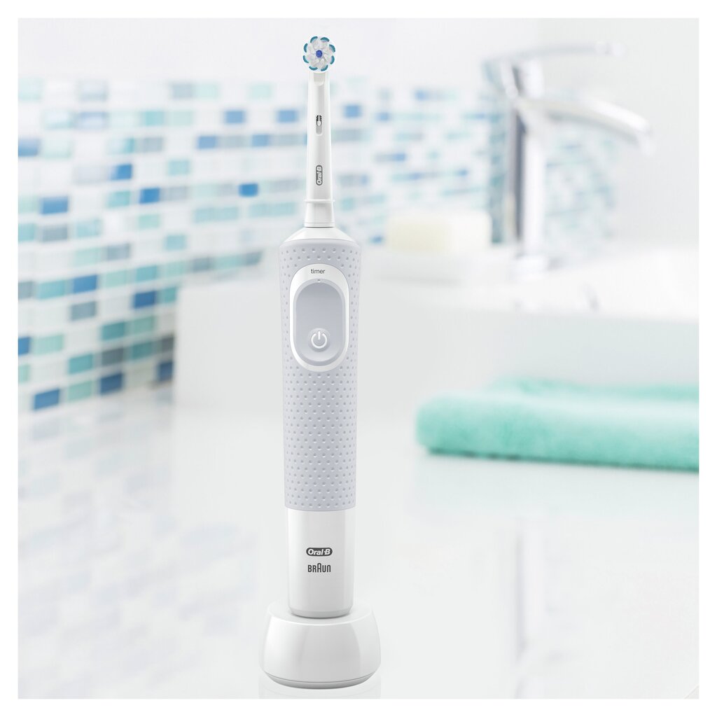 D100.413.1 Braun Oral-B Vitality Sensitive UltraThin el.hambahari taimeriga цена и информация | Elektrilised hambaharjad | kaup24.ee