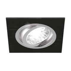alum d must/chrome lae punktvalgusti STRÜHM 28 x 93 x 93 mm hind ja info | Süvistatavad ja LED valgustid | kaup24.ee