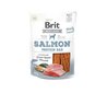 Brit Jerky Salmon Protein Bar Snack närimismaius koertele 80g цена и информация | Maiustused koertele | kaup24.ee