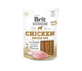 Brit Jerky Chicken Protein Bar Snack närimismaius koertele 80g цена и информация | Лакомства для собак | kaup24.ee