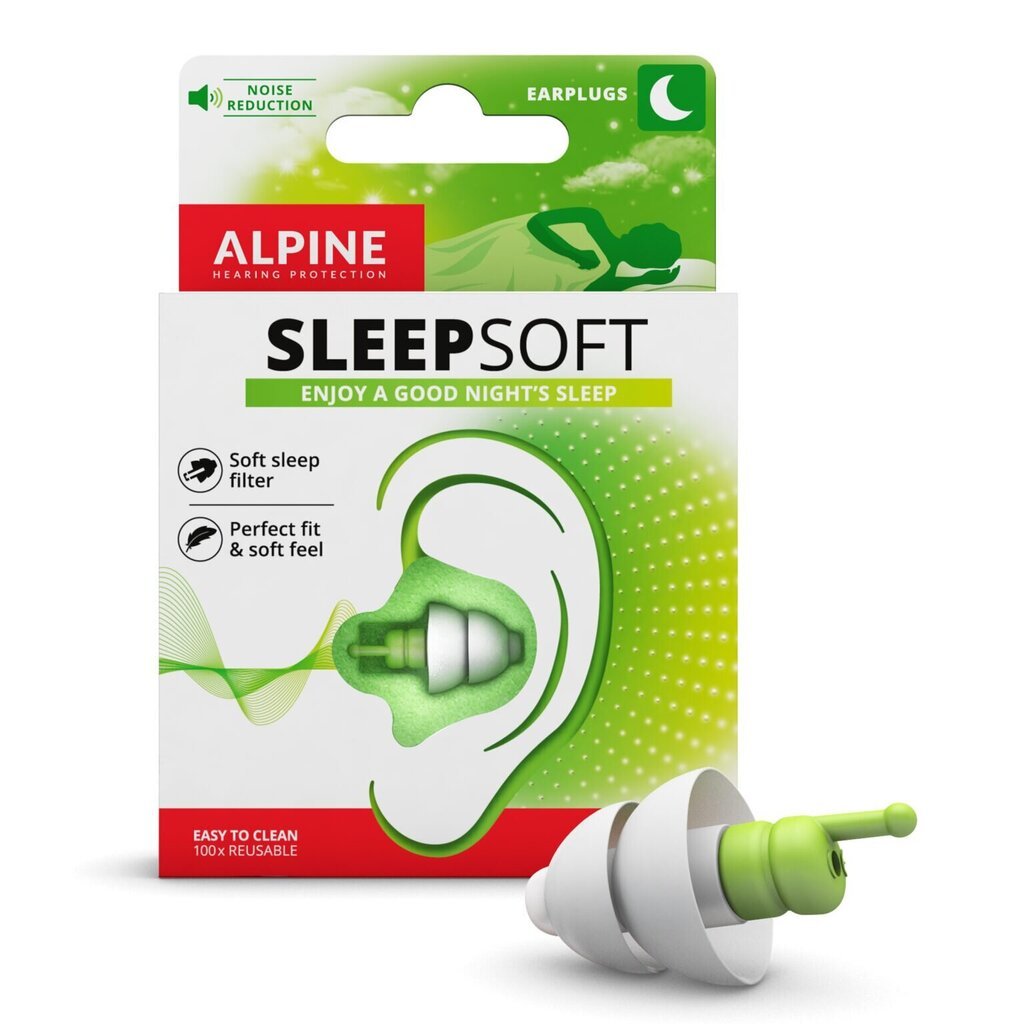 Alpine Sleepsoft kõrvatropid magamiseks цена и информация | Muu ujumisvarustus | kaup24.ee