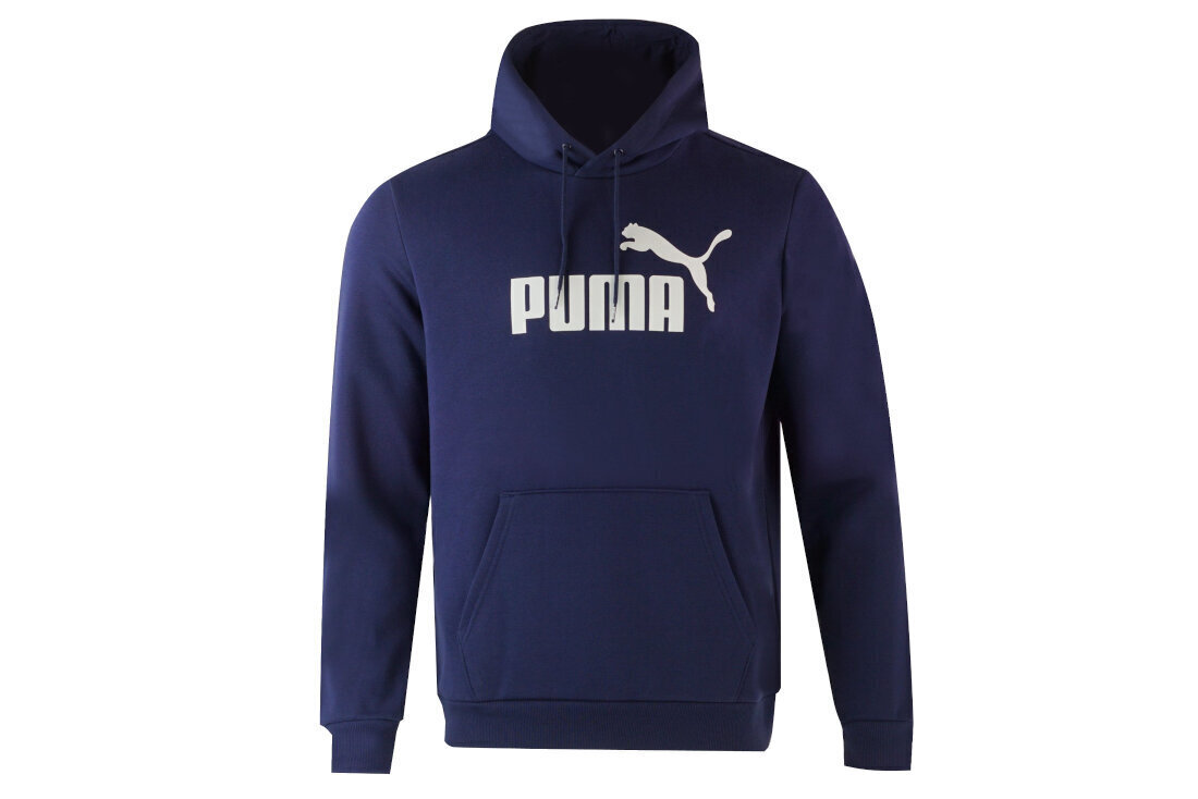 Dressipluus meestele Puma ESS HOODY FL BIG LOGO 85174306 L, sinine hind ja info | Meeste pusad | kaup24.ee