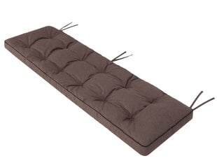 Подушка на скамейку Etna Ekolen 120x50 см, коричневая цена и информация | Подушки, наволочки, чехлы | kaup24.ee
