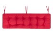 Padi pingile Etna Oxford 150x50 cm, punane hind ja info | Toolipadjad ja -katted | kaup24.ee