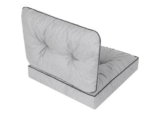 Комплект подушек на стул Emma Tech 60 см, светло-серый цена и информация | Подушки, наволочки, чехлы | kaup24.ee