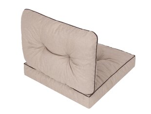 Комплект подушек на стул Emma Tech 70 см, бежевый цена и информация | Подушки, наволочки, чехлы | kaup24.ee