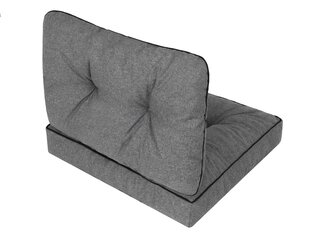 Комплект подушек на стул Emma Tech 70 см, серый цена и информация | Подушки, наволочки, чехлы | kaup24.ee