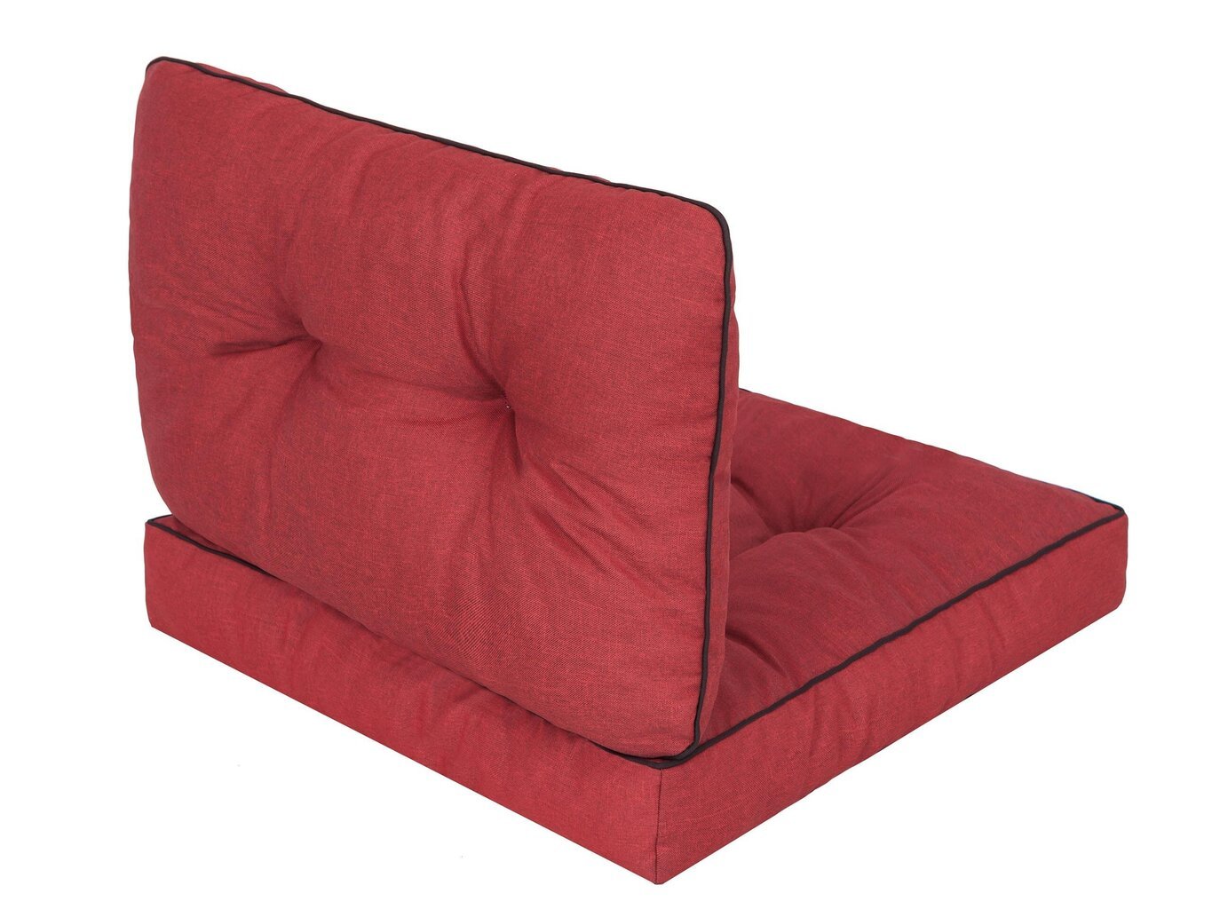 Patjade komplekt toolile Emma Tech 60 cm, punane hind ja info | Toolipadjad ja -katted | kaup24.ee