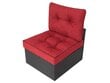 Patjade komplekt toolile Emma Tech 60 cm, punane hind ja info | Toolipadjad ja -katted | kaup24.ee