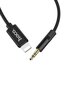 Audio adapter juhe Aux Hoco UPA13 alates Apple Lightning kuni 3,5 mm, must цена и информация | Mobiiltelefonide kaablid | kaup24.ee