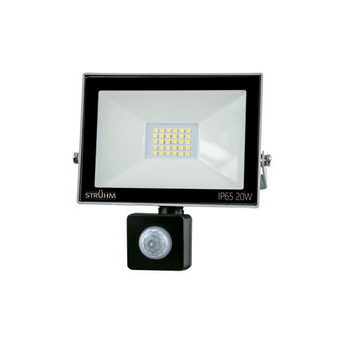 kroma led s 20w hall 6500k smd led-projektor liikumisanduriga STRÜHM 156 x 142 x 54 mm hind ja info | Aia- ja õuevalgustid | kaup24.ee