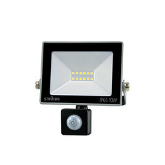 Серый 6500k светодиодный прожектор smd с датчиком движения STRÜHM kroma led s 10w, 150 x 111 x 50 мм цена и информация | Уличное освещение | kaup24.ee