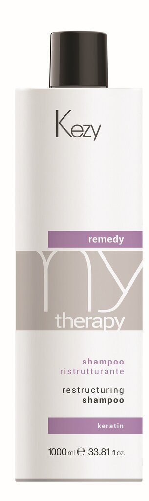 Kezy Mytherapy Remedy Keratin Restructuring Shampoo 1000 ml цена и информация | Šampoonid | kaup24.ee