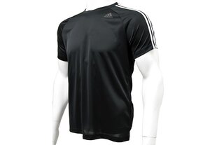 Meeste spordipluus Adidas D2M 3-Triibud Tee BK0970 цена и информация | Мужская спортивная одежда | kaup24.ee