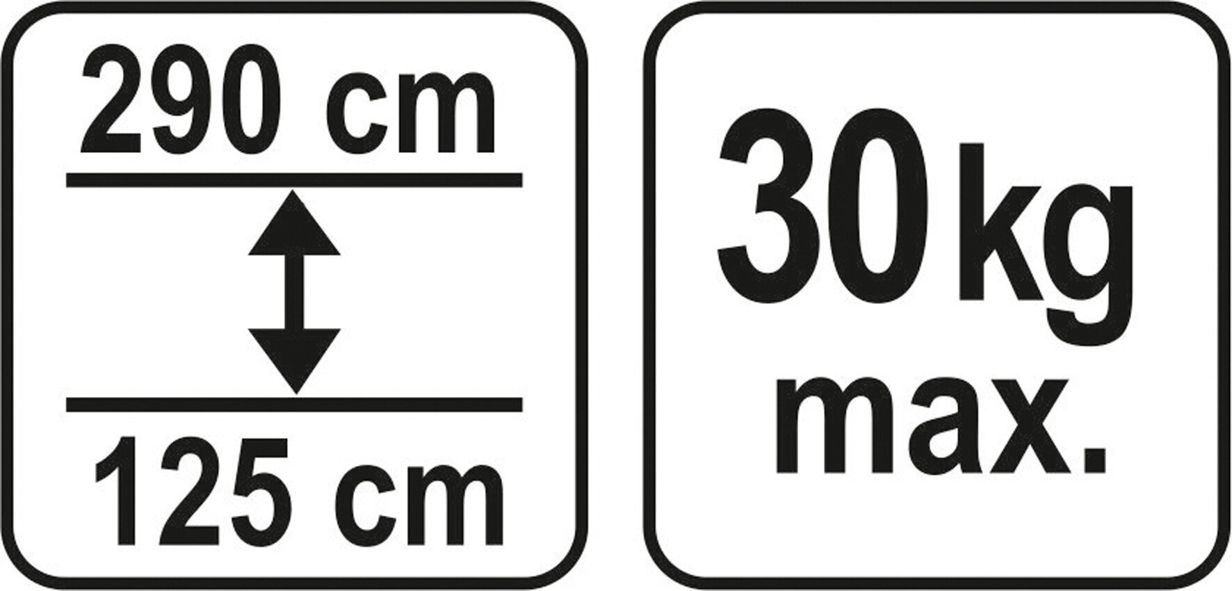 Teleskooptugi 125-290cm Yato (YT-64552) hind ja info | Käsitööriistad | kaup24.ee