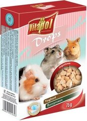 Vitapol капли для грызунов с йогуртом, 75г цена и информация | Корм для грызунов | kaup24.ee