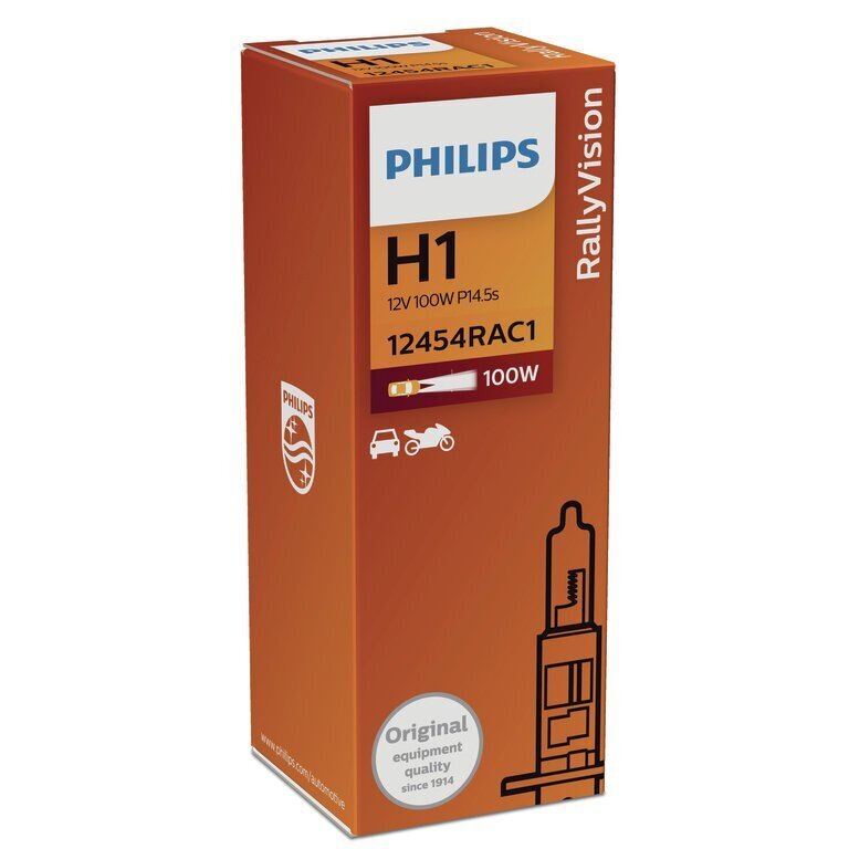 Autopirn Philips H1 12V 100W Rally hind ja info | Autopirnid | kaup24.ee