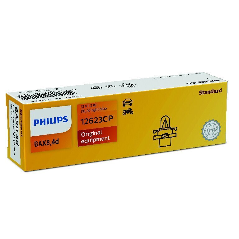 Autopirn Philips 12V 1,2W B8,4D, helesinine, 1 tk hind ja info | Autopirnid | kaup24.ee