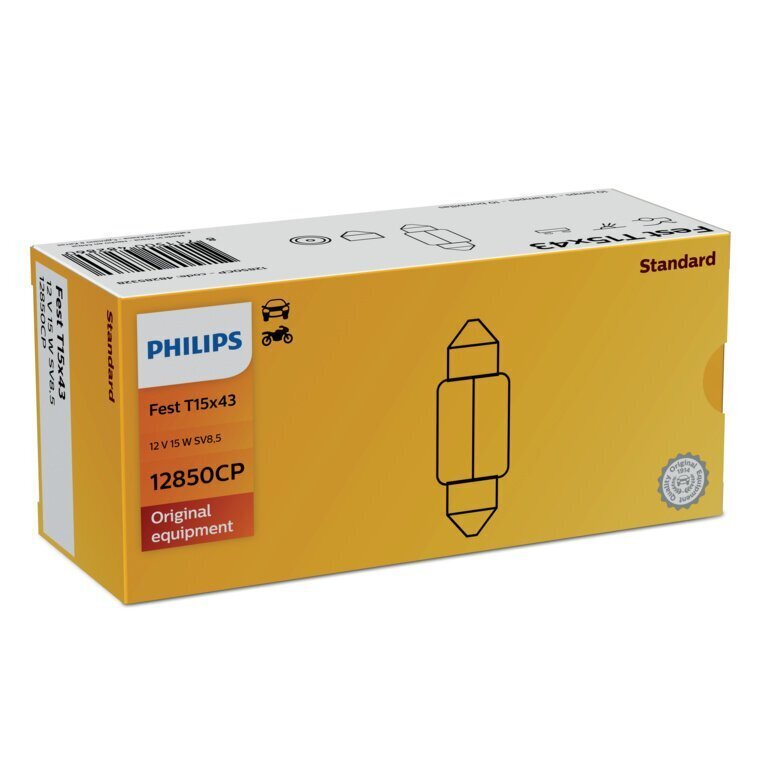 Autopirn Philips 12V 15W T15x43 SV8.5 hind ja info | Autopirnid | kaup24.ee