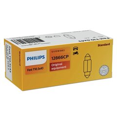 Autopirn Philips 12V 10W T10.5x43 SV8,5 цена и информация | Автомобильные лампочки | kaup24.ee