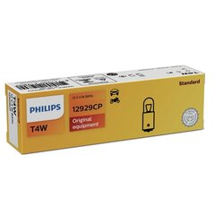 PHILIPS Автомобильная лампa 12V T4W BA9s цена и информация | Автомобильная ксеноновая лампа D2R 6000К (Китай) | kaup24.ee