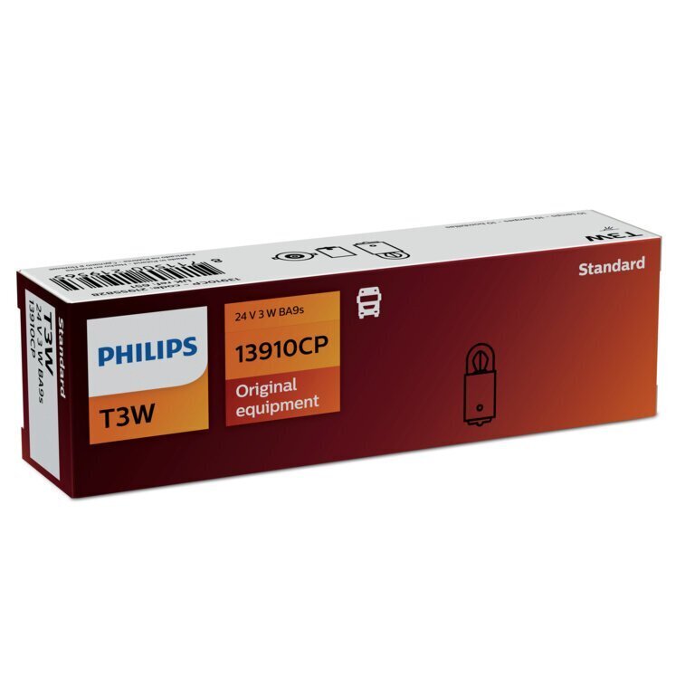 Autopirn Philips 24V T3W BA9S T8,5x21,5 цена и информация | Autopirnid | kaup24.ee