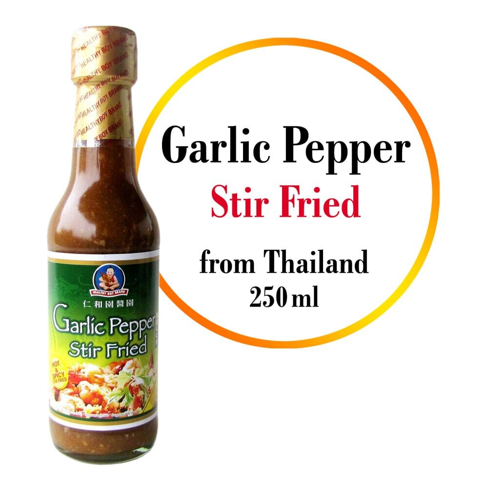 Küüslauk - piprakaste - marinaadiks, praadimiseks, Garlic Pepper Stir Fried sauce, Healty Boy Brand, 250 ml hind ja info | Kastmed | kaup24.ee
