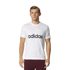 Футболка мужская Adidas Essentials Linear Tee, белая цена и информация | Мужская спортивная одежда | kaup24.ee