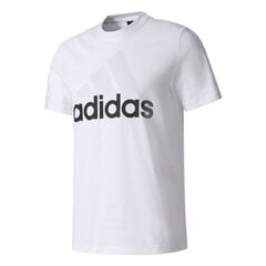 Meeste spordisärk Adidas Essentials Linear Tee, valge hind ja info | Meeste spordiriided | kaup24.ee