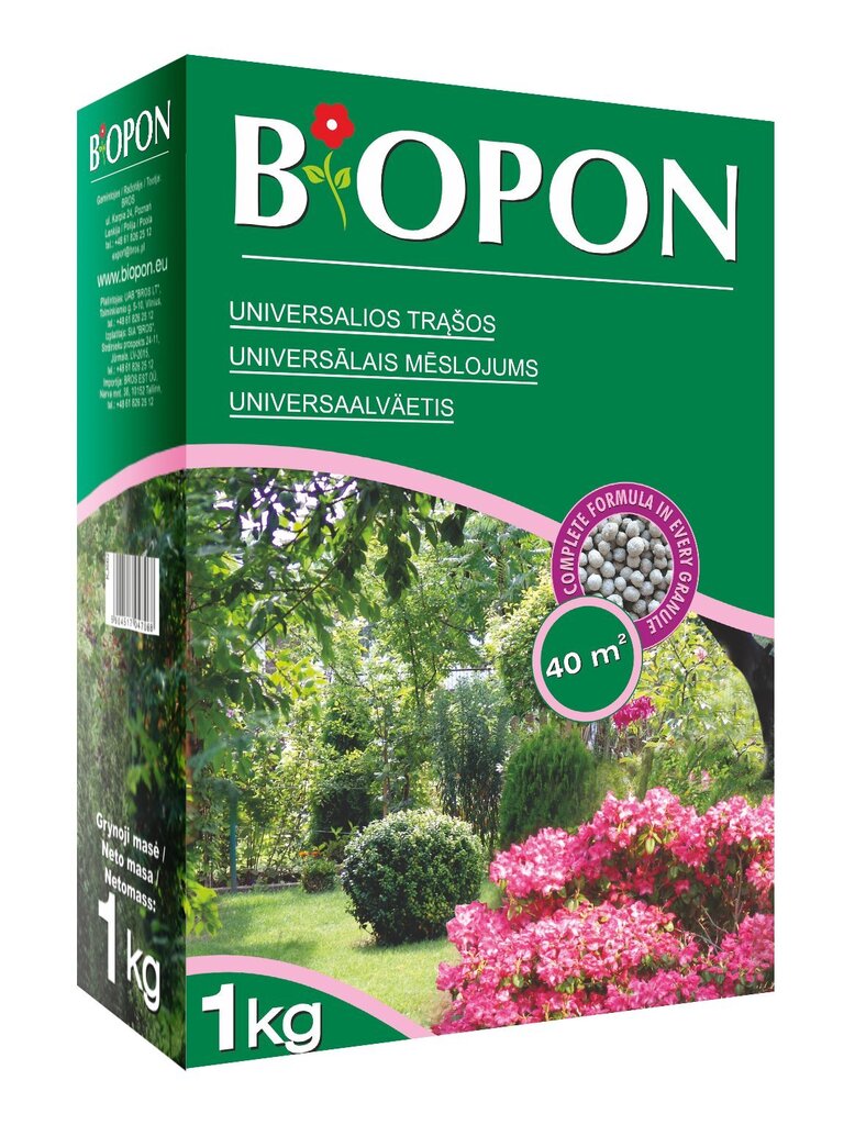 Universaalväetis BIOPON, 1 kg hind ja info | Kuivväetised | kaup24.ee