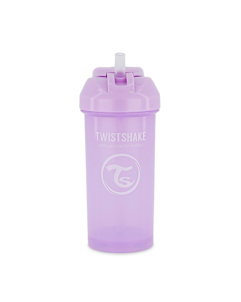 Twistshake, kõrs, 360 ml, 6 + kuud, Pastel Purple цена и информация | Lutipudelid ja aksessuaarid | kaup24.ee