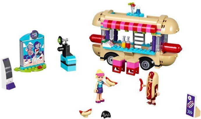 41129 LEGO® FRIENDS Lõbustuspargi hot dogi vanker цена и информация | Klotsid ja konstruktorid | kaup24.ee