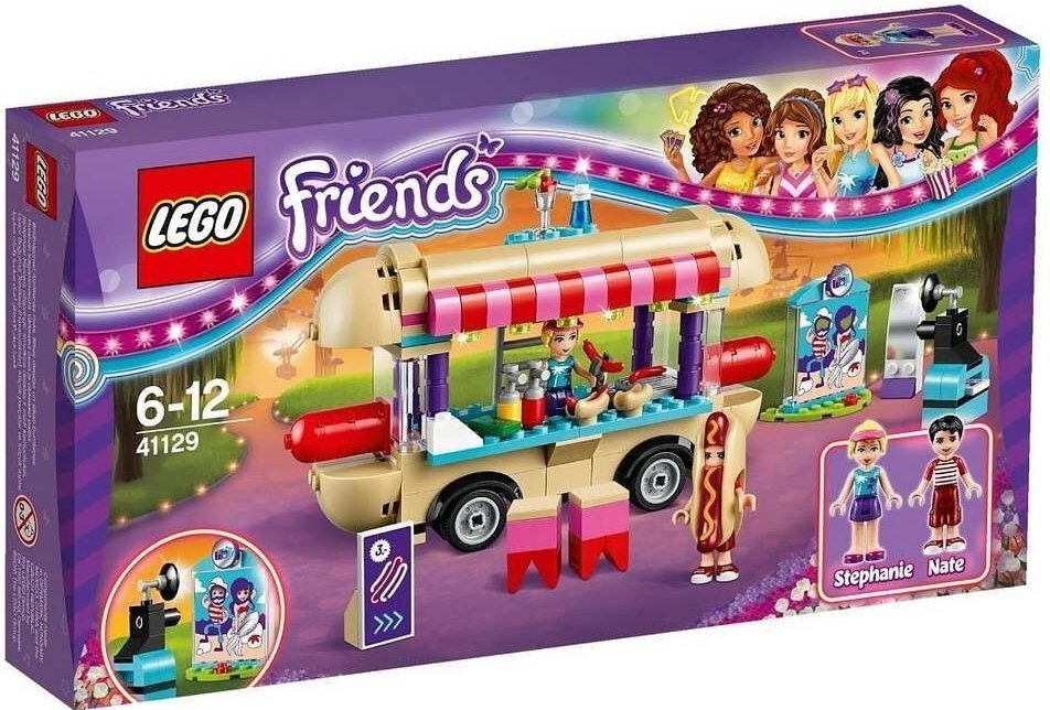 41129 LEGO® FRIENDS Lõbustuspargi hot dogi vanker hind ja info | Klotsid ja konstruktorid | kaup24.ee