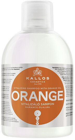 Šampoon Kallos Orange, 1000 ml цена и информация | Šampoonid | kaup24.ee