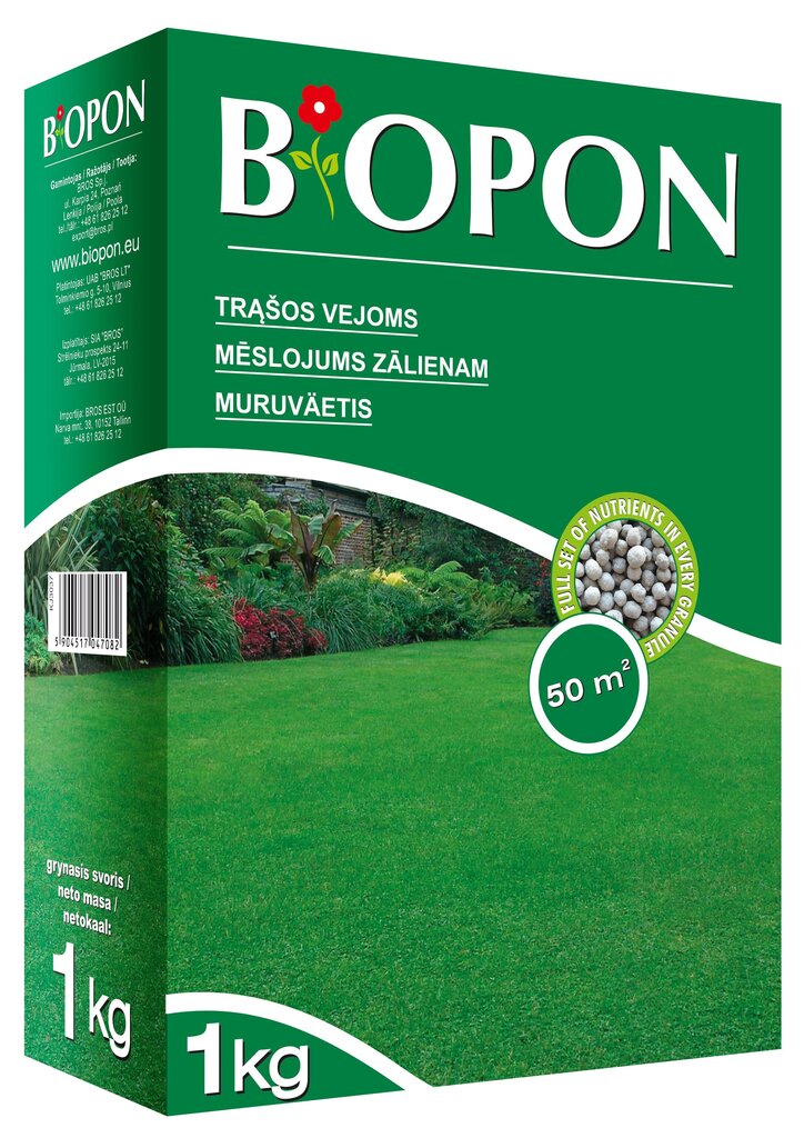 Muruväetis BIOPON, 1 kg цена и информация | Kuivväetised | kaup24.ee