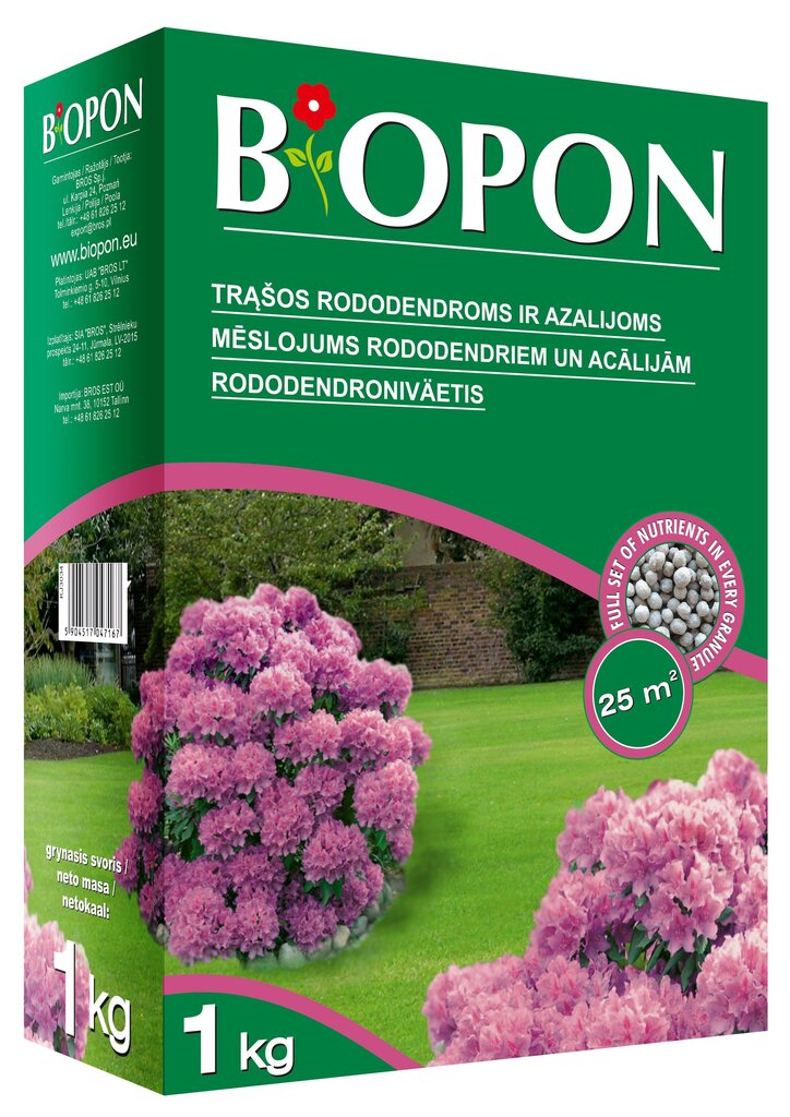 Rododendroniväetis BIOPON, 1 kg цена и информация | Kuivväetised | kaup24.ee