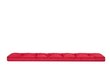 Padi pingile Etna Oxford 120x40 cm, punane hind ja info | Toolipadjad ja -katted | kaup24.ee