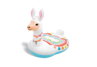 Надувной плот Intex Cute Lama Ride-On, 135x94x112 см цена и информация | Надувные и пляжные товары | kaup24.ee