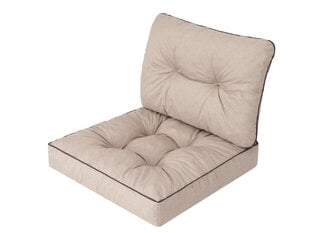Комплект подушек на стул Emma Tech 60 см, бежевый цена и информация | Подушки, наволочки, чехлы | kaup24.ee